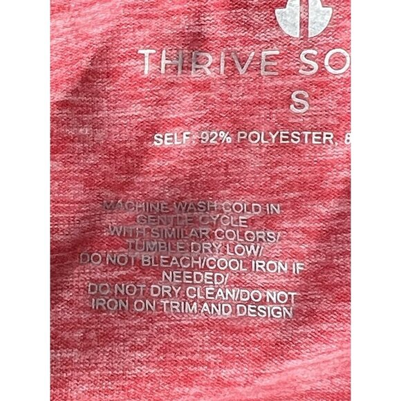 Thrive Societe Romper Heather Coral Reef Ruffle Strap Pockets Casual Size S NWT - Picture 11 of 16